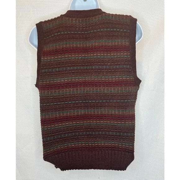 Tricots St. Raphael Vintage Wool Knit Sweater Vest Dark Academia Grandma SIZE M - Picture 2 of 8